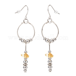 Кольцо с драгоценными камнями и серьги с кисточками EJEW-JE05052