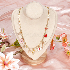 Колье из медных цепей NJEW-DR0001-09