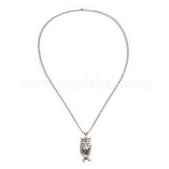 Vintage 04 Edelstahl-Anhänger-Halsketten für Herren&nbsp;WG30589-01