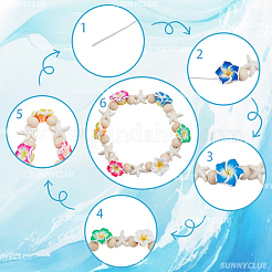 DIY Stretch-Armband-Herstellungssets&nbsp;DIY-SC0033-23