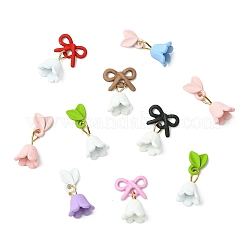 24шт 8 цвета кабошоны из сплава ландыша&nbsp;MRMJ-CJ0001-30