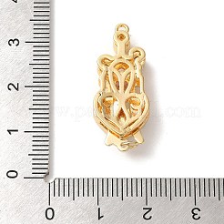 Латунные микро проложить кубического циркония ящик с застежками&nbsp;KK-A227-31G