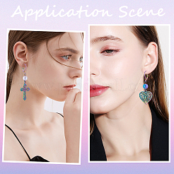 40 шт. фурнитура для сережек из нержавеющей стали 304 STAS-SP0001-10RC