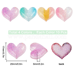 Cabochon in resina 40 pz 4 colori&nbsp;RESI-SC0002-29