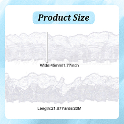 Отделка плиссированным кружевом длиной 20 м из полиэстера&nbsp;OCOR-HY0001-20C