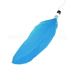 Железная тканая паутина/сетка с подвесками из перьев&nbsp;LS-AJEW-B016-07B