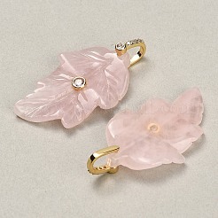 Colgantes naturales de cuarzo rosa&nbsp;G-K372-06G-A05