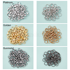 180 шт. 3 цвета железные открытые прыжковые кольца IFIN-FH0001-52