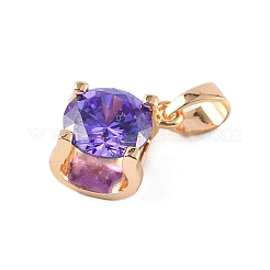 Латунные микро проложить кубического циркония подвески&nbsp;KK-E795-29KCG-05