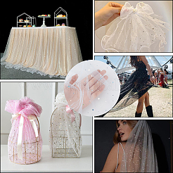 Tissu organza polyester à paillettes 1 m&nbsp;DIY-CY0003-41C