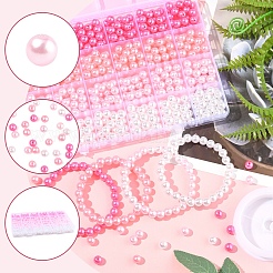 100 шт. 4-цветные бусины из АБС-пластика&nbsp;OACR-FS0002-09A