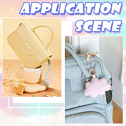 18 шт. 9-цветные кольца-пружинки из цинкового сплава со стразами&nbsp;FIND-SC0019-50B