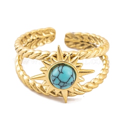 Ионное покрытие (ip) открытые манжетные кольца из нержавеющей стали Sun 304&nbsp;RJEW-G314-04G