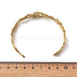 Летние браслеты-манжеты из нержавеющей стали 304 для женщин BJEW-F510-01G