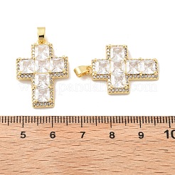 Поперечные латунные микро проложить кубического циркония подвески KK-M325-02G