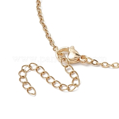 3 pièce 3 styles 304 chaîne de câble en acier inoxydable pochette en macramé support de pierre vide fabrication de collier&nbsp;NJEW-JN04969