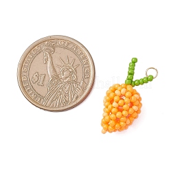 Подвески из стеклянных бусин в форме манго&nbsp;PALLOY-MZ00893-01