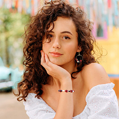 Бусы лэмпворк ручной работы&nbsp;X1-LAMP-TD001-3