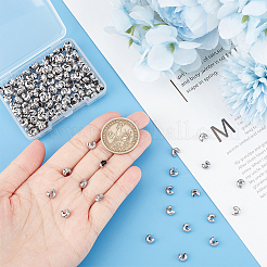 200 шт. крышки для обжимных бусин из нержавеющей стали 304 STAS-UN0055-99