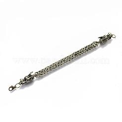 メンズアロイウィートチェーンブレスレット  カニカン付き  ドラゴン  アンティークブロンズ  8-1/2インチ（21.5cm）&nbsp;X-BJEW-T014-09AB
