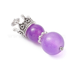 6 шт. 6-х цветные подвески из искусственного нефрита PALLOY-JF04447