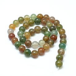 Natur Indien Achat Perle Stränge&nbsp;G-J358-02-8mm