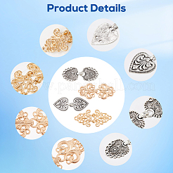 4 шт. 4-х стилевые застежки из сплава FIND-GF0007-16