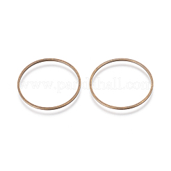 真鍮製フレームコネクター  ニッケルフリー  アンティークブロンズ  22x0.7~1mm  穴：21mm&nbsp;EC18722mm-NFAB