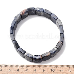 Pulseras elásticas de cuentas facetadas de sodalita natural para mujer&nbsp;BJEW-K251-08H