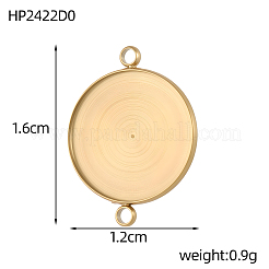 Оправы для кабошонов из нержавеющей стали 304&nbsp;STAS-OY009-26G
