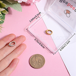 2 шт. 925 кольца-пружинки из стерлингового серебра STER-BBC0006-41B