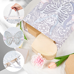 1 шт. подарочные пакеты из бумаги с принтом бабочек и ручками из ленты&nbsp;ABAG-SP0001-10B