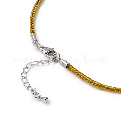 Изготовление ожерелья из плетеного нейлонового шнура толщиной 2.5 мм&nbsp;FIND-G095-01P-16