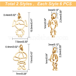 12 шт. 2 подвески из нержавеющей стали 304&nbsp;STAS-DC0008-70