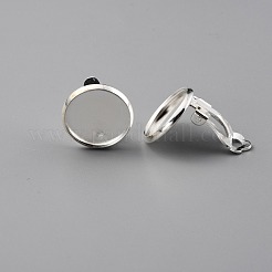 Ohrclips aus Messing zum Aufstecken&nbsp;KK-O131-04S-A