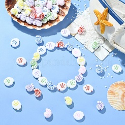 80pcs 2 Arten undurchsichtige Acrylperlen&nbsp;SACR-YW0002-18