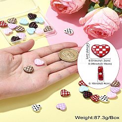 35шт 7 цвета окрашенные распылением бусины из сплава&nbsp;ENAM-CJ0006-11