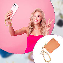 Ремешки для мобильных телефонов из сплава и белого АБС-пластика с имитацией жемчуга AJEW-PH0006-19