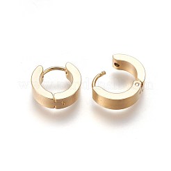 Orecchini a cerchio huggie in acciaio inossidabile 304&nbsp;EJEW-O087-09A