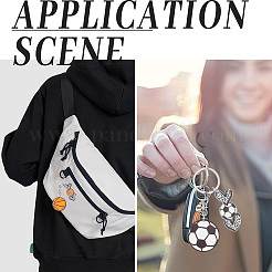 4 шт. 4 стиля акриловые брелки AJEW-SP0001-36