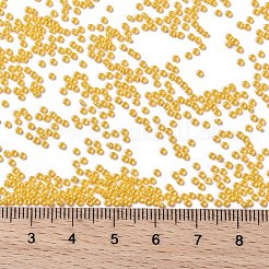 MIYUKIラウンドロカイユビーズ  日本製シードビーズ  （rr422d）不透明な黄色の光沢  15/0  1.5mm  穴：0.7mm  約5555PCS /ボトル  10 G /ボトル&nbsp;SEED-JP0010-RR0422D