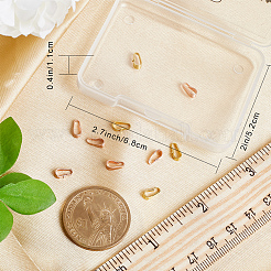 12 шт. 2 цвета 925 застежки-кнопки из стерлингового серебра STER-BBC0001-64