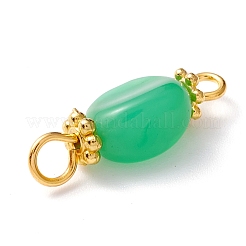 Соединители из натурального хризопраза&nbsp;PALLOY-JF01091-06