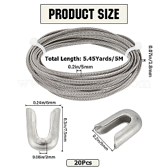 5м спиральный корсет из нержавеющей стали 201 с косточками DIY-GF0009-19A