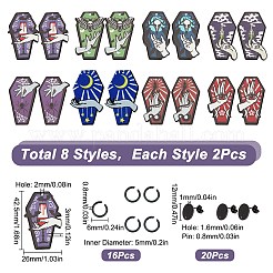 Kit fai da te per realizzare orecchini gotici di Halloween&nbsp;DIY-SC0021-50