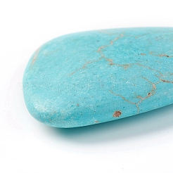 Синтетические бирюзовые бусины TURQ-F014-03