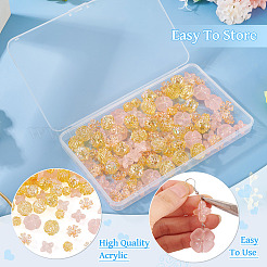 104pcs 5 Arten Acrylperlen&nbsp;OACR-TA0004-52