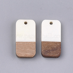 Pendentifs en bois de résine et de noyer&nbsp;RESI-S358-11D