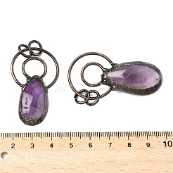 Природный аметист большие кулоны&nbsp;G-L623-01R