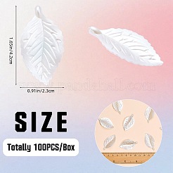 100 pendentif en plastique ABS avec peinture de cuisson&nbsp;KY-SZ0001-59